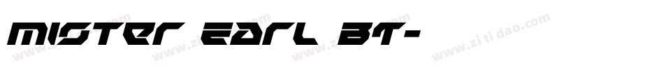 Mister Earl BT字体转换